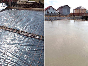 Couler une dalle de fondation hors sol pour une maison à structure métallique avec rez-de-chaussée et 1 étage thumbnail